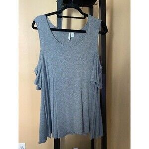 Elle cold shoulder tunic top